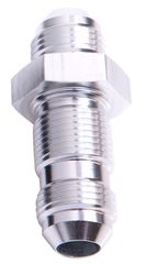 Straight AN Bulkhead -8AN - Silver Finish