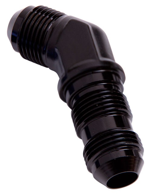 45° AN Bulkhead -10AN - Black Finish