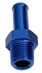 Male NPT to Barb Straight Adapter 1/8" to 5/16" - Blue Finish