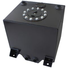 Aluminium 5 Gallon (19L) Fuel Cell with Cavity/Sump (Black)
