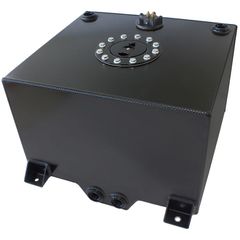 Aluminium 15 Gallon (57L) Fuel Cell with Cavity/Sump and Fuel Sender (Black