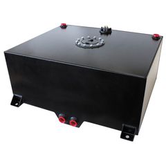 Aluminium 20 Gallon (76L) Fuel Cell with Cavity/Sump & Fuel Sender (Black)