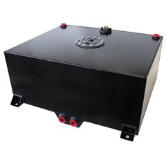 Aluminium 20 Gallon (76L) Fuel Cell with Cavity/Sump and Fuel Sender (Black)