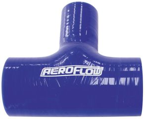 Silicon Tee Piece Hose 2" (51mm) I.D x 1" (25mm) Side Leg - Gloss Blue Finish. 4"