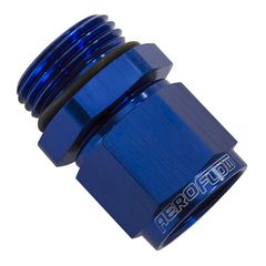 Male -6 ORB to Female -6AN Swivel Adapter - Blue Finish