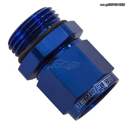 Male -6 ORB to Female -6AN Swivel Adapter - Blue Finish