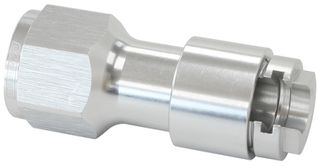 Push-On 5/16" Female EFI Fuel Fitting - Silver - With Female -6 ORB
