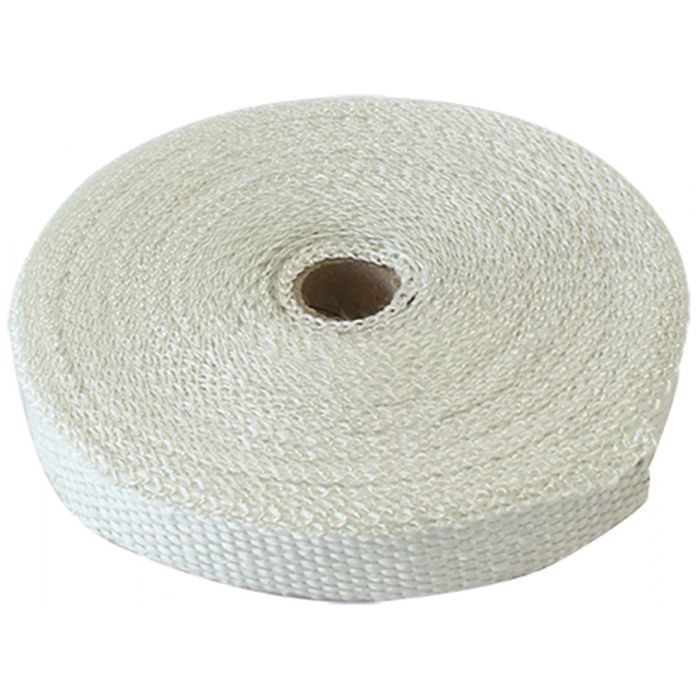 Exhaust Insulation Wrap - 2" Wide, 15ft, White