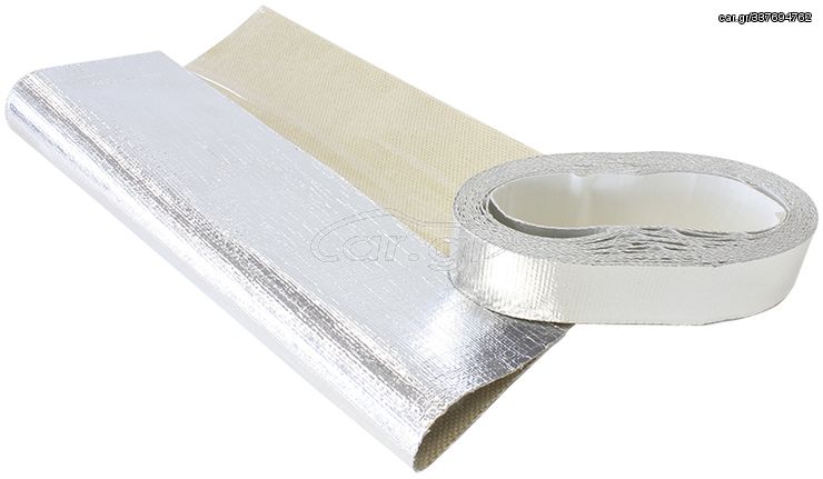 Heat Barrier - 1-1/2" x 15ft Roll -  Adhesive backed Aluminised surface reflects up to 2000°F radiant heat.