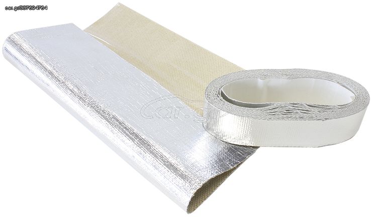 Heat Barrier - 12" x 24" Sheet - Adhesive backed Aluminised surface reflects up to 2000°F radiant heat.