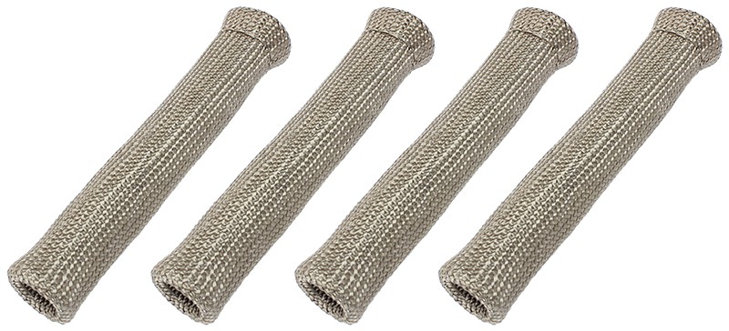 Spark Plug Boot Protector - 150mm - Titanium slip on design - 4 pack