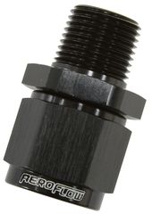 Male NPT to Female AN Straight Fitting 3/8" to -10AN - Black Finish