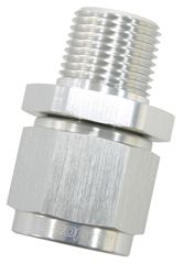 Male NPT to Female AN Straight Fitting 3/4" to -12AN - Silver Finish