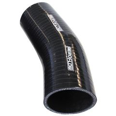 23° Silicone Hose Elbow 3-1/4" (82mm) I.D - Gloss Black Finish. 4-59/64" Leg