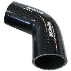 67° Silicone Hose Elbow 2" (51mm) I.D - Gloss Black Finish. 4-59/64" Leg