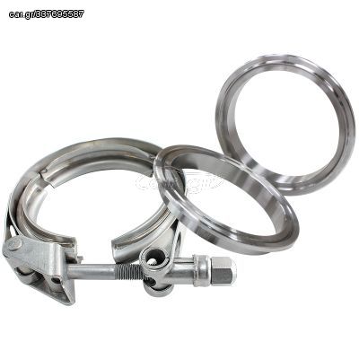 2-1/2" (63.5mm) V-Band Clamp Kit with Aluminium Weld Flanges