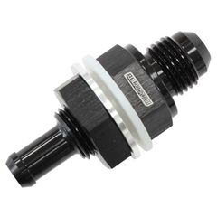 Fuel Cell Bulkhead Fitting -6AN to 5/16" Barb - Black Finish