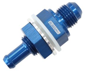 -8AN BULKHEAD FITTING WITH 1/2 BARB FOR PUSH ON HOSE Aeroflow - AF 927-08-08