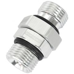 ORB Male to Male Swivel -10 ORB to -8 ORB - Silver Finish