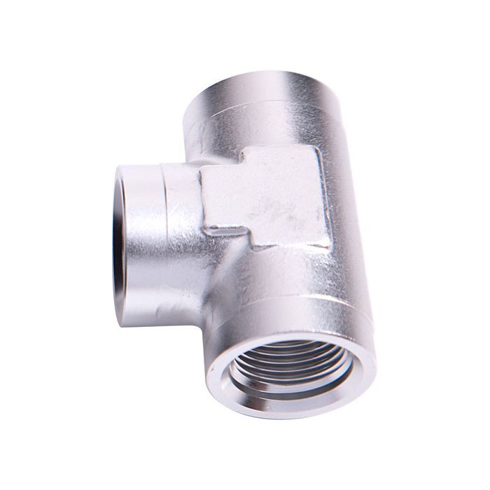 Female Tee ORB -8AN - Silver Finish