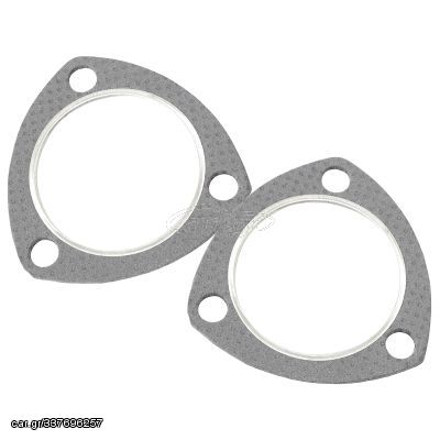 2.5" 3 bolt gasket set (PAIR) gaskets use with AF9551-0011 Aeroflow - AF 9554-2500