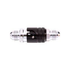 Aluminium Quick Release Fitting -3AN EPDM Seal (Brake) - Black/Silver Finish