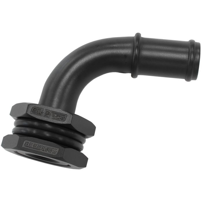 Turbo Drain Bulkhead 90° With 5/8" Barb