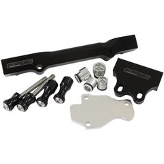 Mazda Series 6,7,8 13B Billet EFI Fuel Rails - Black Suit 14mm Full Short Fuel Injectors, -8ORB Ports