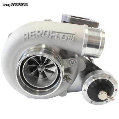 BOOSTED B5455 T3 .83 Internal Wastegate Turbocharger 660HP, Natural Cast Finish T3 Inlet Flange, Ford 5-Bolt Exhaust Flange