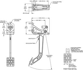 PEDAL ASSEMBLY,REVERSE MT,6:1,CLUTCH ADJUSTABLE-thumb-1