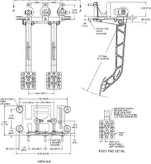 PEDAL ASSEMBLY,REVERSE MT,5:1 TRIPLE M/C,FORGED PEDAL-thumb-1