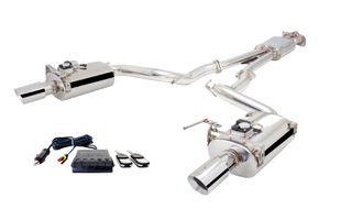 Ford Mustang GT Fastback 5.0L Twin 3" Stainless Steel Cat-Back Exhaust System With Oval Varex Mufflers