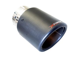 VW Golf R MK 6 2010-2012 Carbon Fiber Tip (TC-AW4-63 X2) (for Xforce system only will NOT fit OEM)