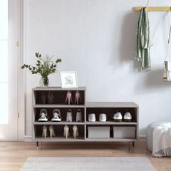 Παπουτσοθήκη Γκρι Sonoma 102x36x60 εκ. από Επεξεργασμένο Ξύλο 831386