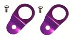 Torque Solution Radiator Mount Combo w/ Inserts (Purple) : Mitsubishi Evolution 7/8/9