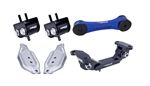 Torque Solution Engine / Trans / Blue Pitch Mount Kit w/ Mount Plates: Subaru WRX 2002-2014 / STi 2004+