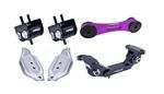 Torque Solution Engine / Trans / Purple Pitch Mount Kit w/ Mount Plates: Subaru WRX 2002-2014 / STi 2004+