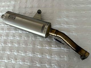 HONDA XLV 600- XLV 650 TRANSALP Αξεσουάρ Δεξί Τελικό Εξάτμισής της Mivv Titanium σε Αρίστη κατάσταση!!! Σαν Καινούριο