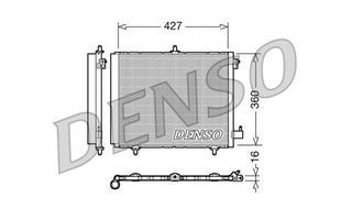 ΨΥΓΕΙΟ A/C OPEL CROSSLAND / CROSSLAND X 1200CC 2017-2022 (427X360X16) PE5295 DCN21009 0803.3012 AC460000P 94595 35405 3640050 6455AL 6455CZ 6455EL 6455ET