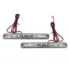 Dayline Προσθετο Διεθνη Με 8LED 12V 157X18X44mm Ασημι 2ΤΕΜ. 2ΤΜΧ.