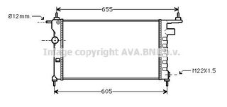 ΨΥΓΕΙΟ ΝΕΡΟΥ OPEL COMBO 1994-2001 CORSA B 1993-2000 TIGRA 1994-2000 (530X285X34) OL2183 DRM20037 01073010 CR268000P 63285 50551 731013 1300149 52488849 90410047