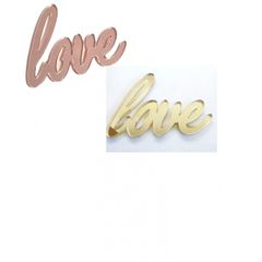 Plexiglass Love Gold Mirror 1 τμχ