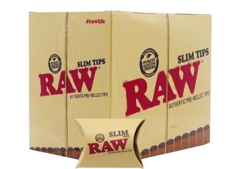 Κουτί με 20 τζιβάνες Raw Tips SLIM Prerolled προτυλιγμένες (σετ με 21 τζιβάνες) 716165251699