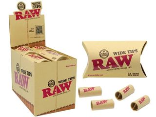 Κουτί με 20 τζιβάνες Raw WIDE Tips Prerolled προτυλιγμένη (σετ με 21 φαρδιές τζιβάνες) 716165251477