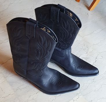 Kentucky's biker boots δερμάτινες μπότες cowboy