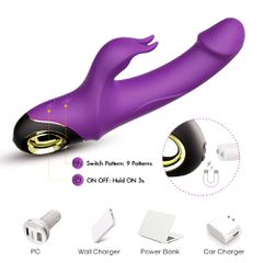 Rabbit Vibrator Meteror purple-thumb-7