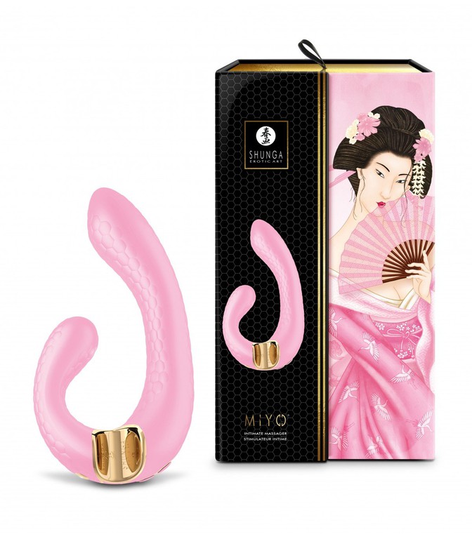 SHUNGA VIBRATING MASSAGER MIYO USB PINK