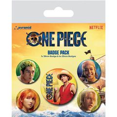 ONE PIECE LIVE ACTION - The Straw Hats - Pack 5 Badges