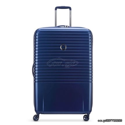 DELSEY SUITCASE DOUBLE WHEELS 76CM STEEL BLUE