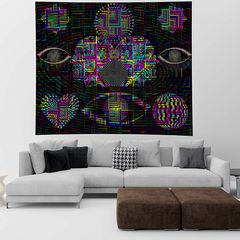 Υφασμάτινη Πάντα 230x150 cm Optical Illusion Ταπισερί Τοίχου